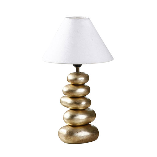 stone base lamp with 5 stone